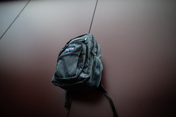 Grey Jansport Student Backpack