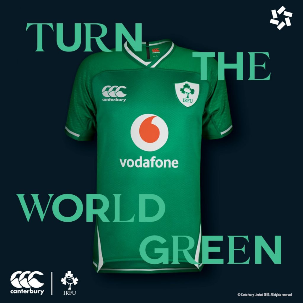 new ireland rugby home jersey 2019