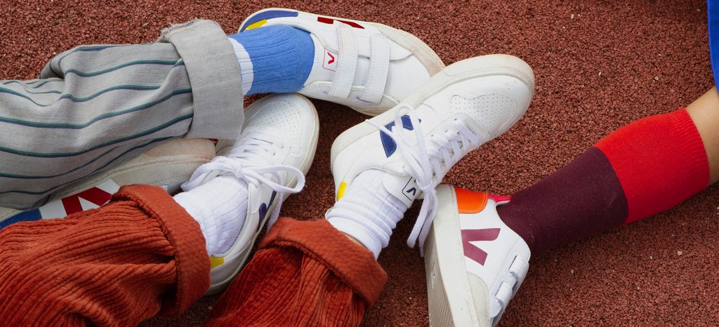 Group of kids' wearing VEJA trainers