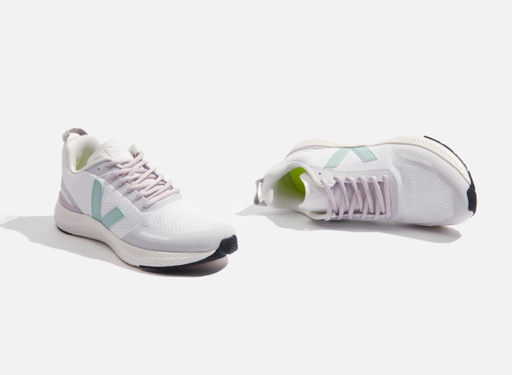 White and mint green VEJA Impala trainers